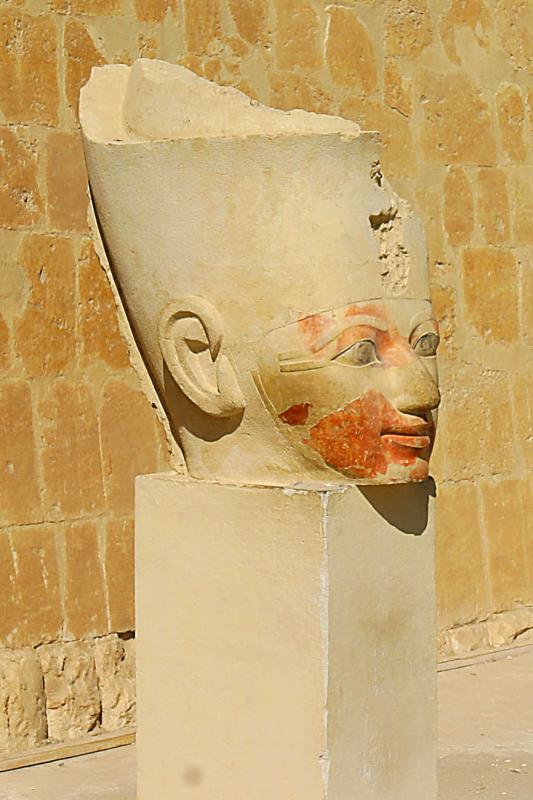 IMG_2035 The lady Hatshepsut herself.  The red color is the original paint.