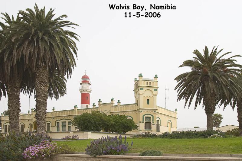CRW_4613 Nov. 5, 2006 - Walvis Bay, Namibia.  The old lighthouse.