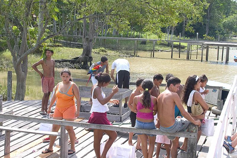 CRW_4998 Nov. 21, 2006 - Belem, Brazil.  All the kids on the island came to see us.