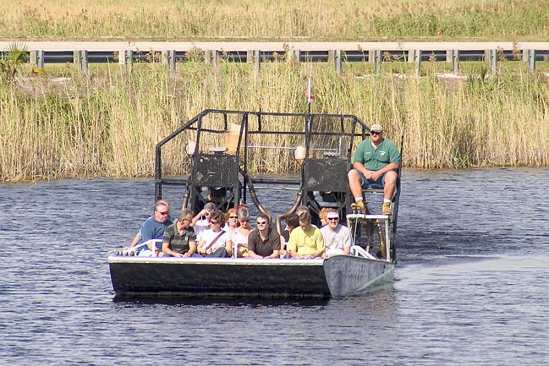 CRW_5178 Dec. 2, 2006 - Fort Lauderdale, Florida.  The airboat comes home for the day.